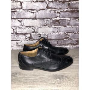Florsheim Black Leather Wingtip Lace Up Dress Shoes Men Sz 12D US/45EU